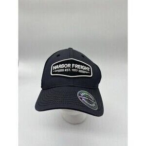 Harbor Freight Hat Cap Snap Back One Size Blue Trucker Mesh Workwear Mens